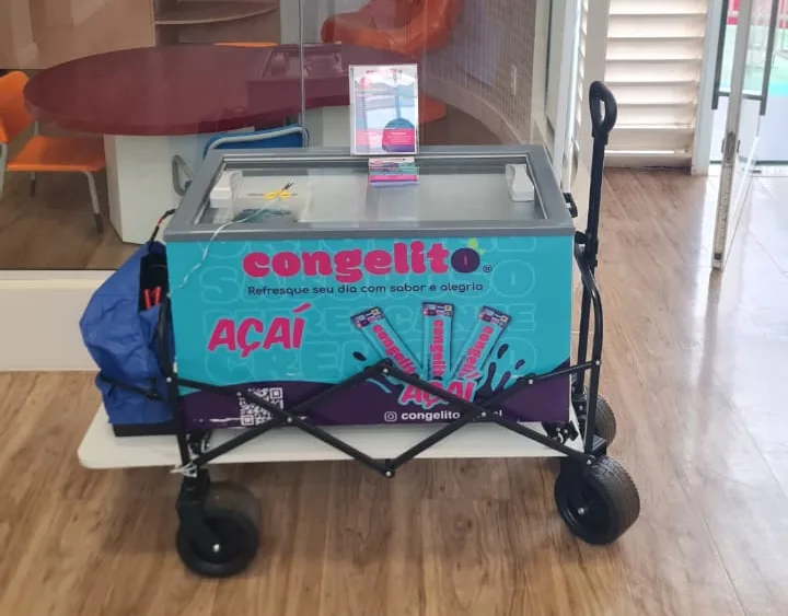 Congelity, o carrinho de dindin de açaí do Congelito
